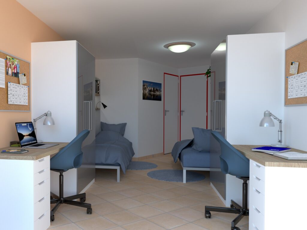 design bedroom boarding school Haut-Lac 1