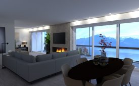 living room design apartment Montreux
